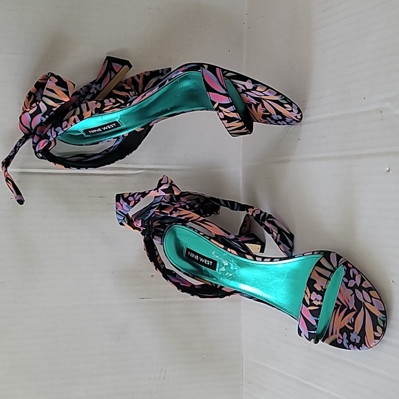 Nine West Kelsie Ankle Wrap Heeled Sandals SZ 12 - Picture 4 of 13